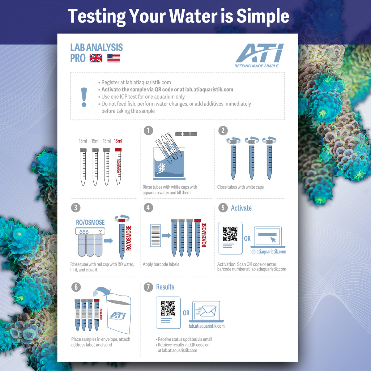 ICP Lab Analysis Ultimate MS with return shipping (1,3 & 6 Pack)