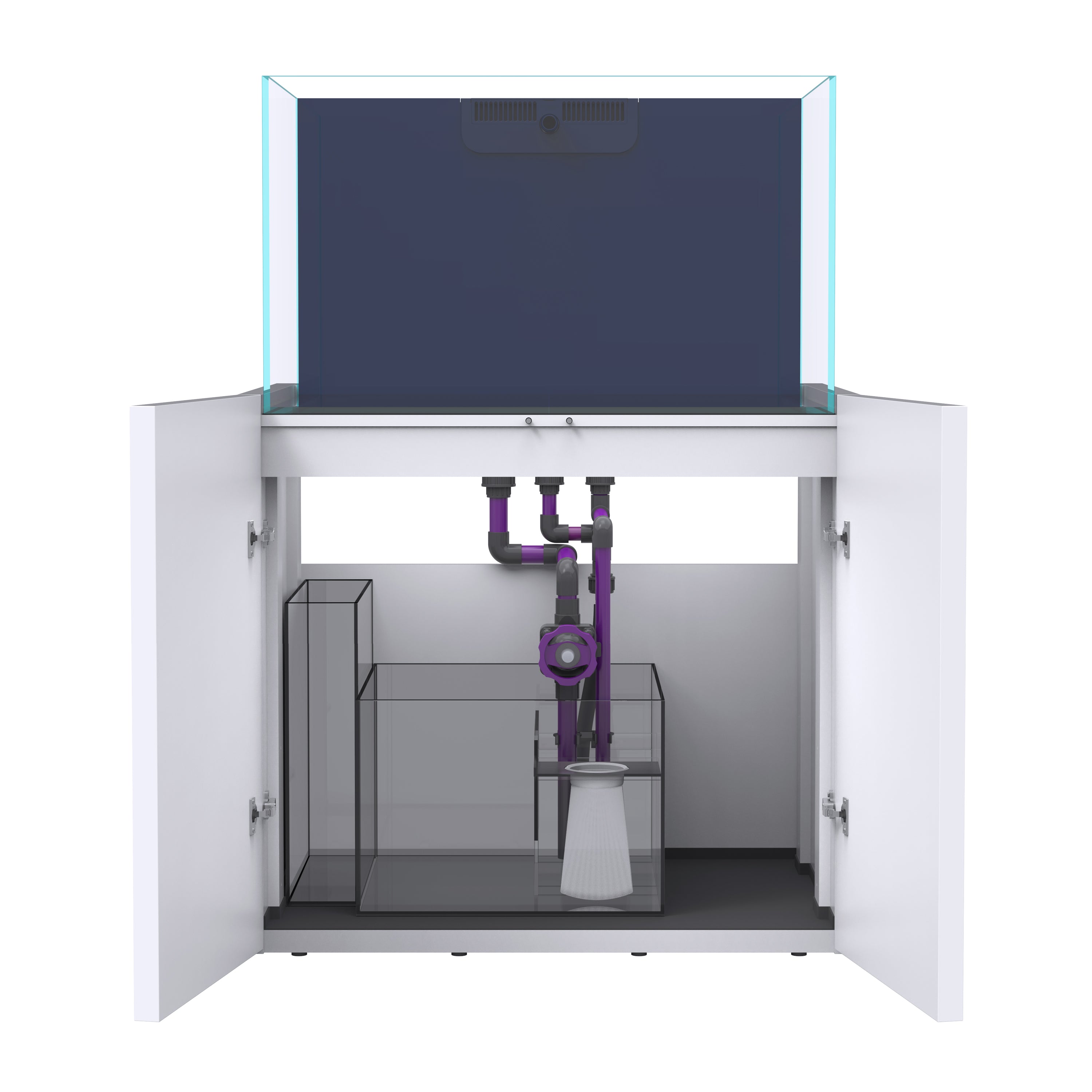 OPUS G2 300 Pro-Line with White Cabinet (Aquarium, Plumbing, Sump & Stand Kit)