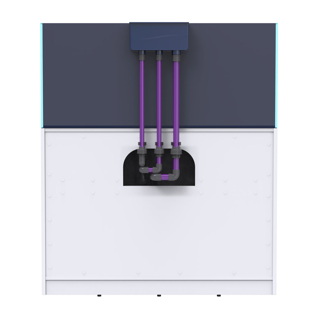 OPUS G2 440 Slim-Line with White Cabinet  (Aquarium, Plumbing, Sump & Stand Kit)