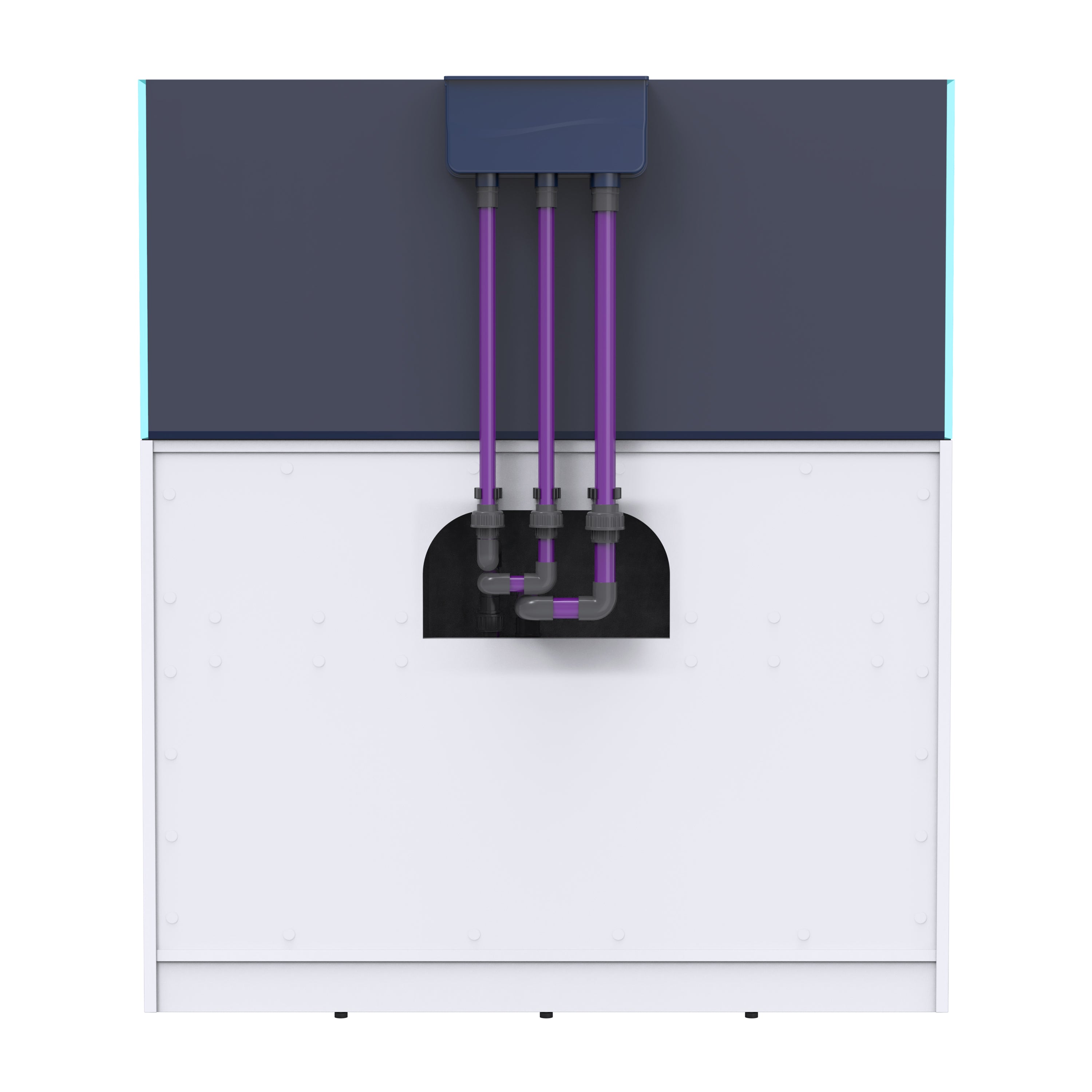 OPUS G2 440 Slim-Line with White Cabinet  (Aquarium, Plumbing, Sump & Stand Kit)
