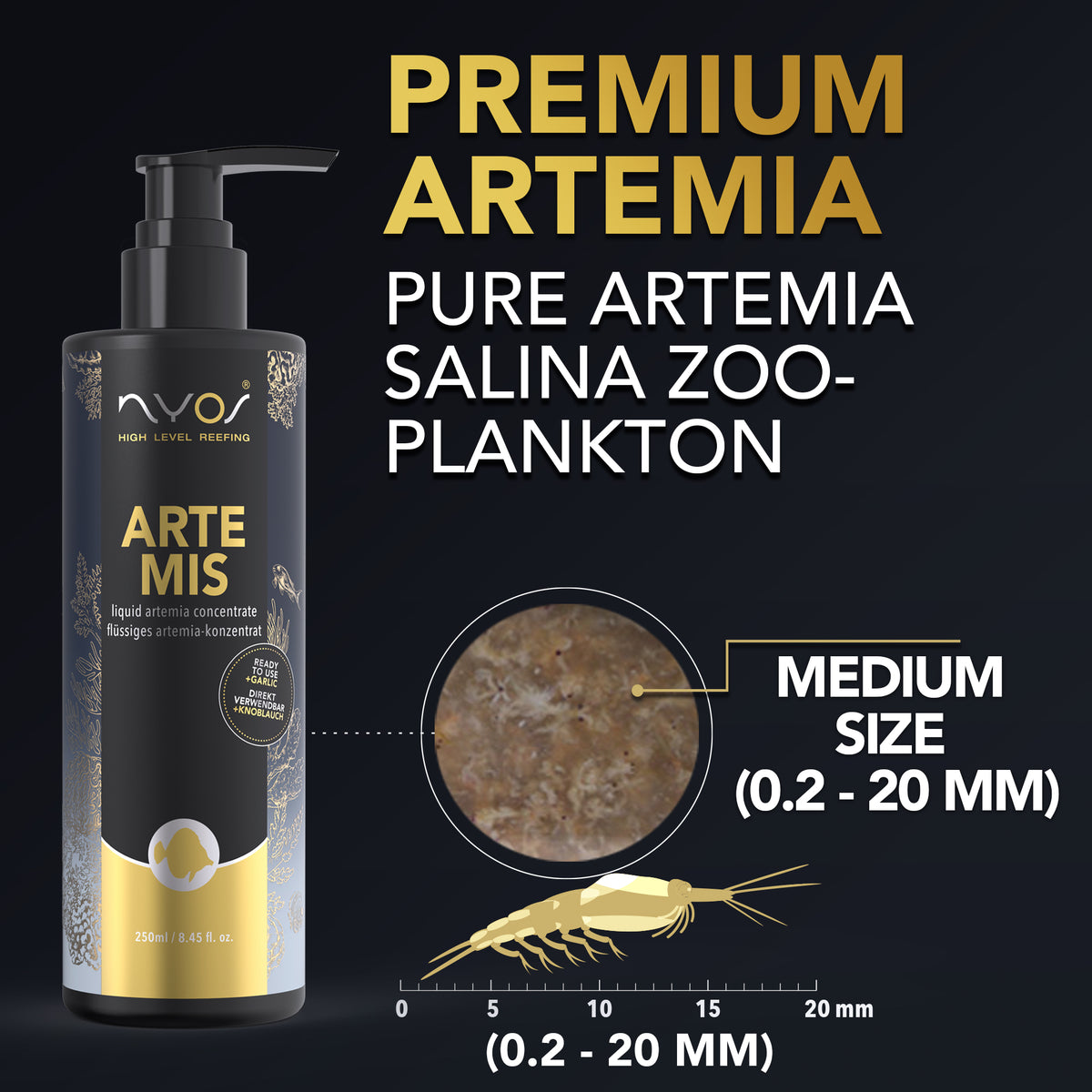 Artemis (Liquid Plankton -Artemia Salina) 250ml (8.45oz) &100ml (4.25oz)