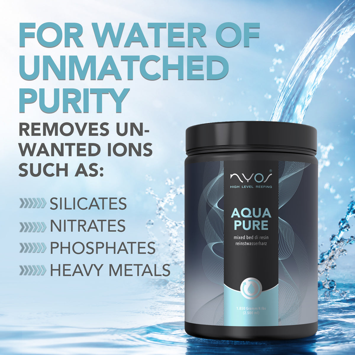 Aqua Pure 1.000ml (1.63 lbs) 2.500ml (4 lbs)