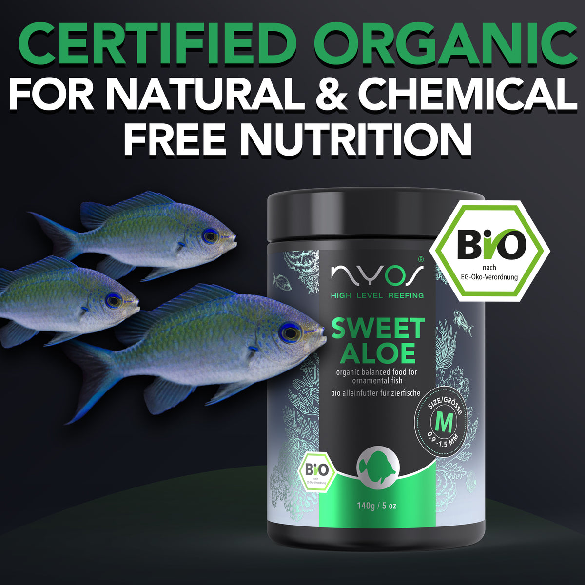 Sweet Aloe Fish Food (70g & 140g)