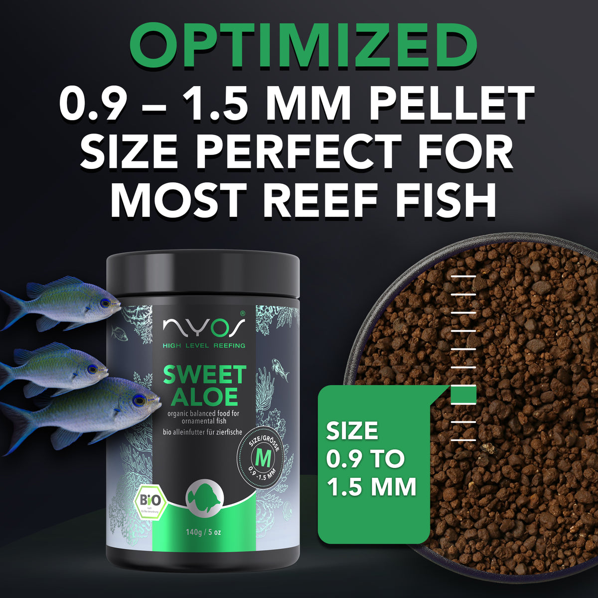 Sweet Aloe Fish Food (70g & 140g)